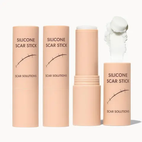 Silicone Scar Stick with Hyaluronic Acid & Centella Asiatica - Unisex Scar Cream Gel for Face & Body, Smoothening, Moisturizing, Tightening, Single Item for All Skin Types
