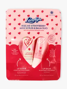 Kiss Me Strawberry Mini Scrub & Balm Duo