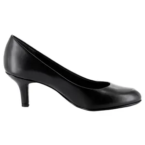 Easy Street Womens Passion Round Toe Pumps Dress Casual Mid Heel 2-3" - Black