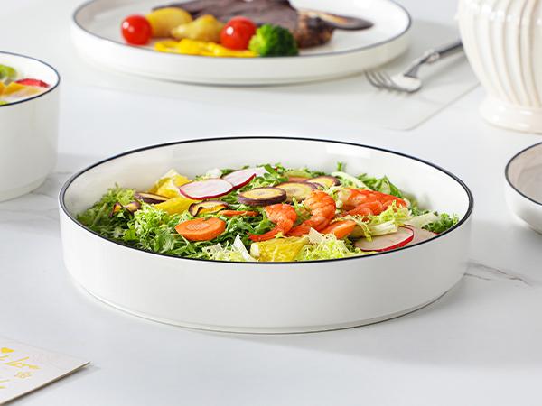 MALACASA Porcelain Dinnerware Set,Modern Dish Set for 4/6, Premium Plates and Bowls Sets, Chip and Scratch Resistant Dishware Sets Microwave Dishwasher Safe Kitchen Dishes Dining Ware Set, Series LEAH MALACASA Porcelain Dinnerware Set,Modern Dish Set for 4/6, Premium Plates and Bowls Sets, Chip and Scratch Resistant Dishware Sets Microwave Dishwasher Safe Kitchen Dishes Dining Ware Set, Series LEAH