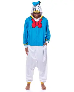 Disney Donald Duck Union Suit Adult Kigurumi Hooded One Piece Pajama Loungewear