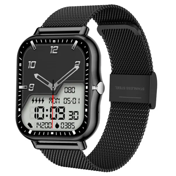 1.83-Inch Touch Screen Smartwatch (Wristwatch) with Classic Strap, Call & Message Notifications, Alarm, Calendar, Multi-Sports Tracking, Sedentary Reminders, Remote Photo Taking, Music Control, Christmas/Birthday Gift for Smart Wearable Enthusiasts