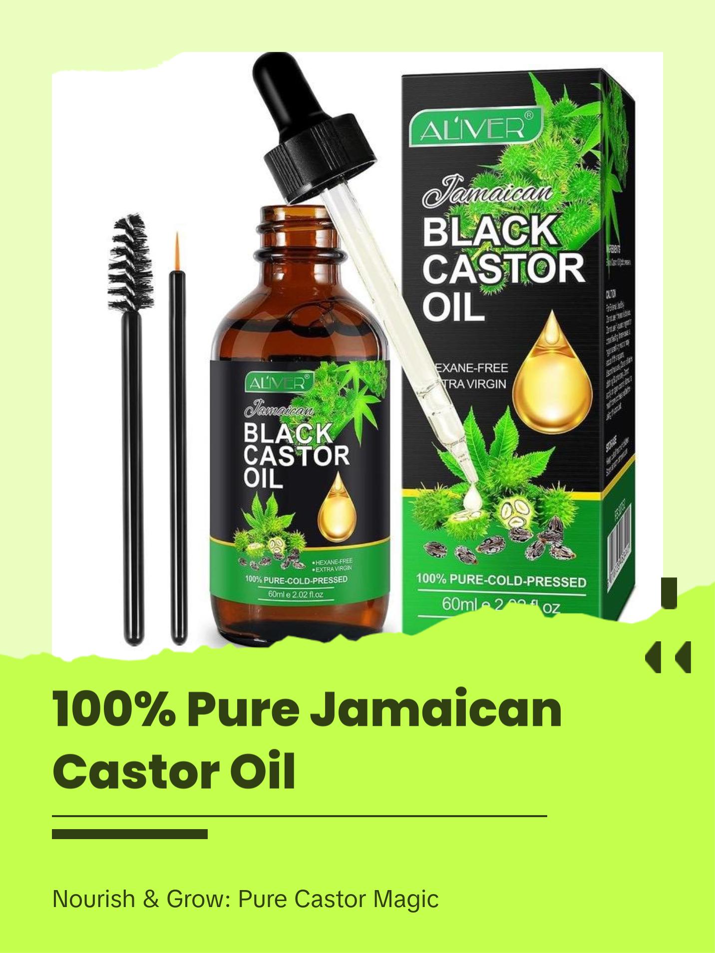 Jamaican Black Castor Oil 100% Pure Cold Pressed 2oz