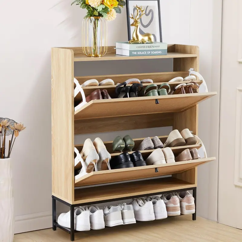 Giratree Shoe Cabinet with Flip Drawers