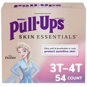 Pull-Ups Skin Essentials Girls' Disposable Potty Training Pants 3T-4T, 54ct