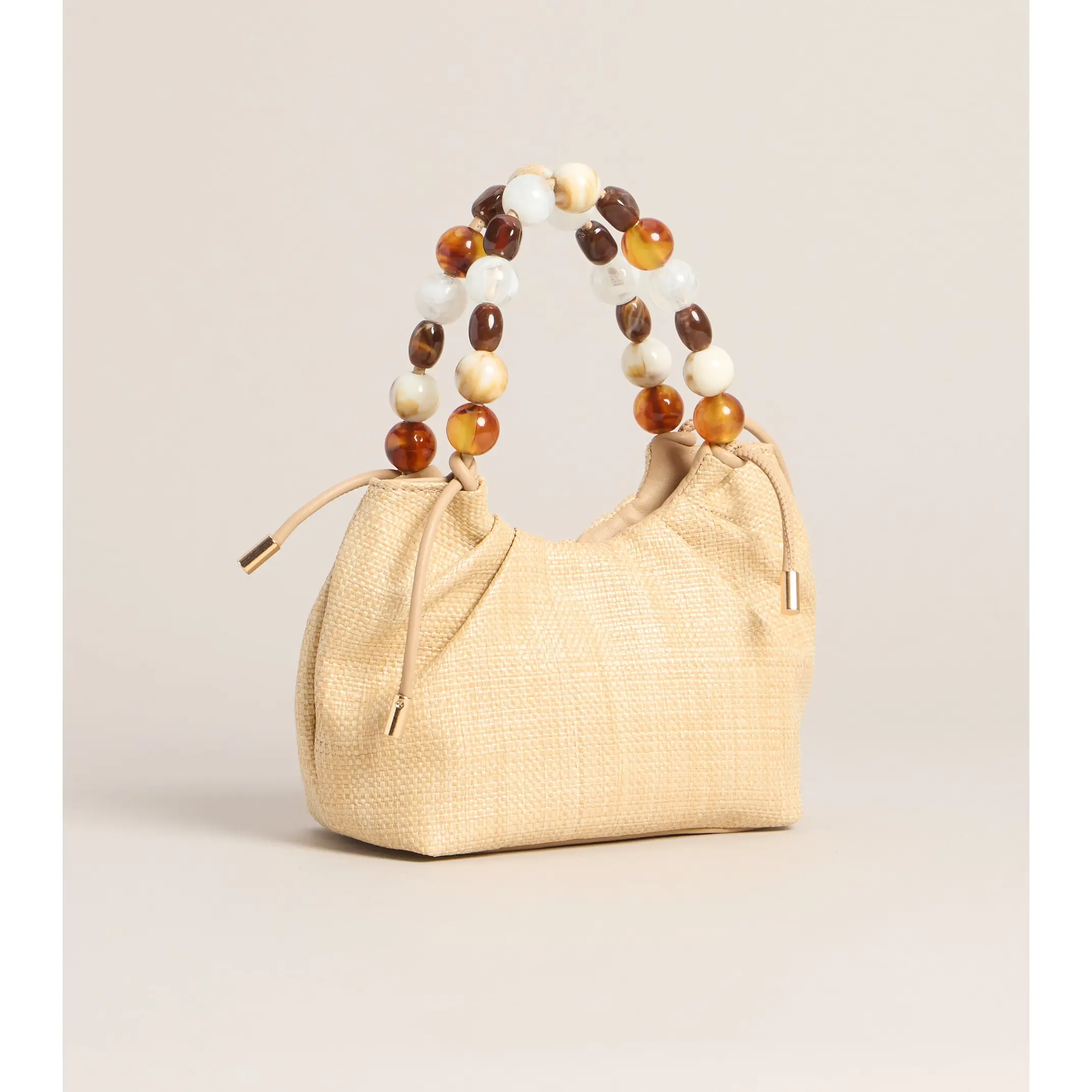Meet Me Out Beaded Handle Bag