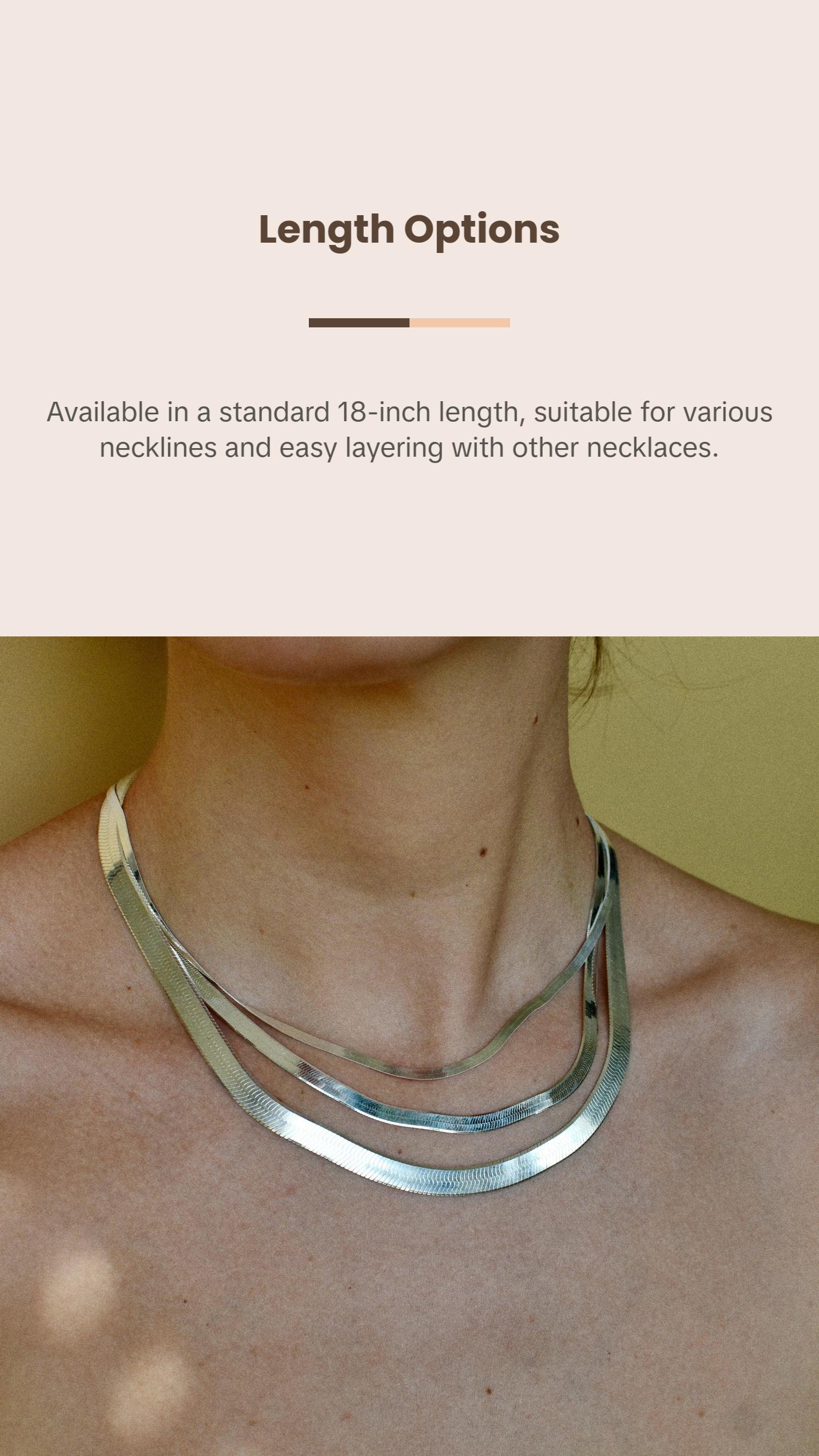 layering herringbone necklaces