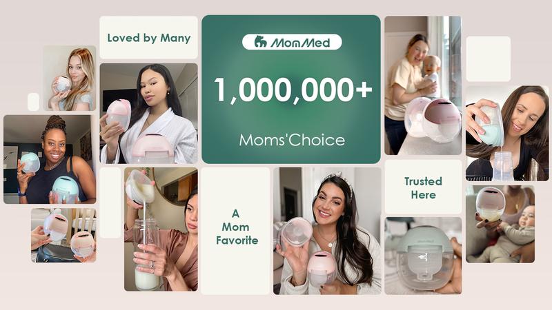 MomMed Wearable Breast Pump S21, Hands-Free Electric Breast Pump, Personalized Electric Portable Breast Pump, Large Capacity And Strong Suction for More Milk, Portable, Leak-Proof & Ultra-Quiet Breast Pump