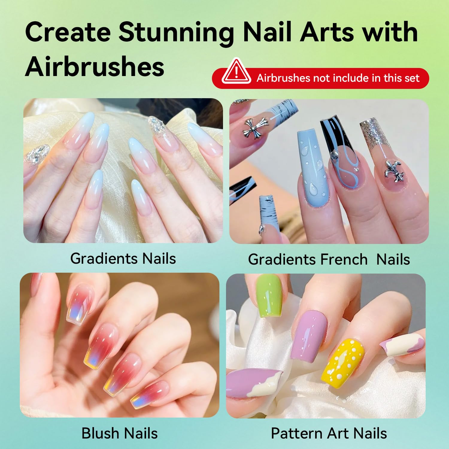 JODSONE 20-Color Airbrush Gel Nail Polish Kit - No Dilution, Easy Nail Gradients & DIY Patterns, Ideal Christmas Gift for Nail Art Girls JODSONE 20-Color Airbrush Gel Nail Polish Kit - No Dilution, Easy Nail Gradients & DIY Patterns, Ideal Christmas Gift for Nail Art Girls