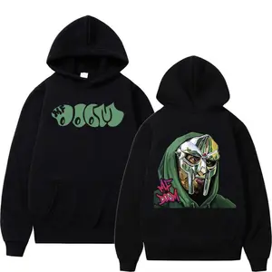 Singer Mf Doom Madlib Madvillain Metal Face 2025 Autumn /Winter Pure  Printing Hoodie Street Fashion Casual Cyberpunk