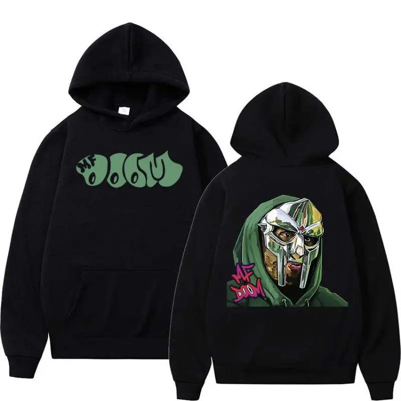 Singer Mf Doom Madlib Madvillain Metal Face 2025 Autumn /Winter Pure  Printing Hoodie Street Fashion Casual Cyberpunk