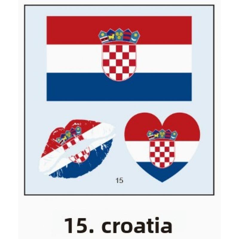 Pour Choices 2026 New Design USA, Canada, and Mexico World Cup Flag Temporary Tattoos, Football Match and Sports Event Water Transfer Face Stickers