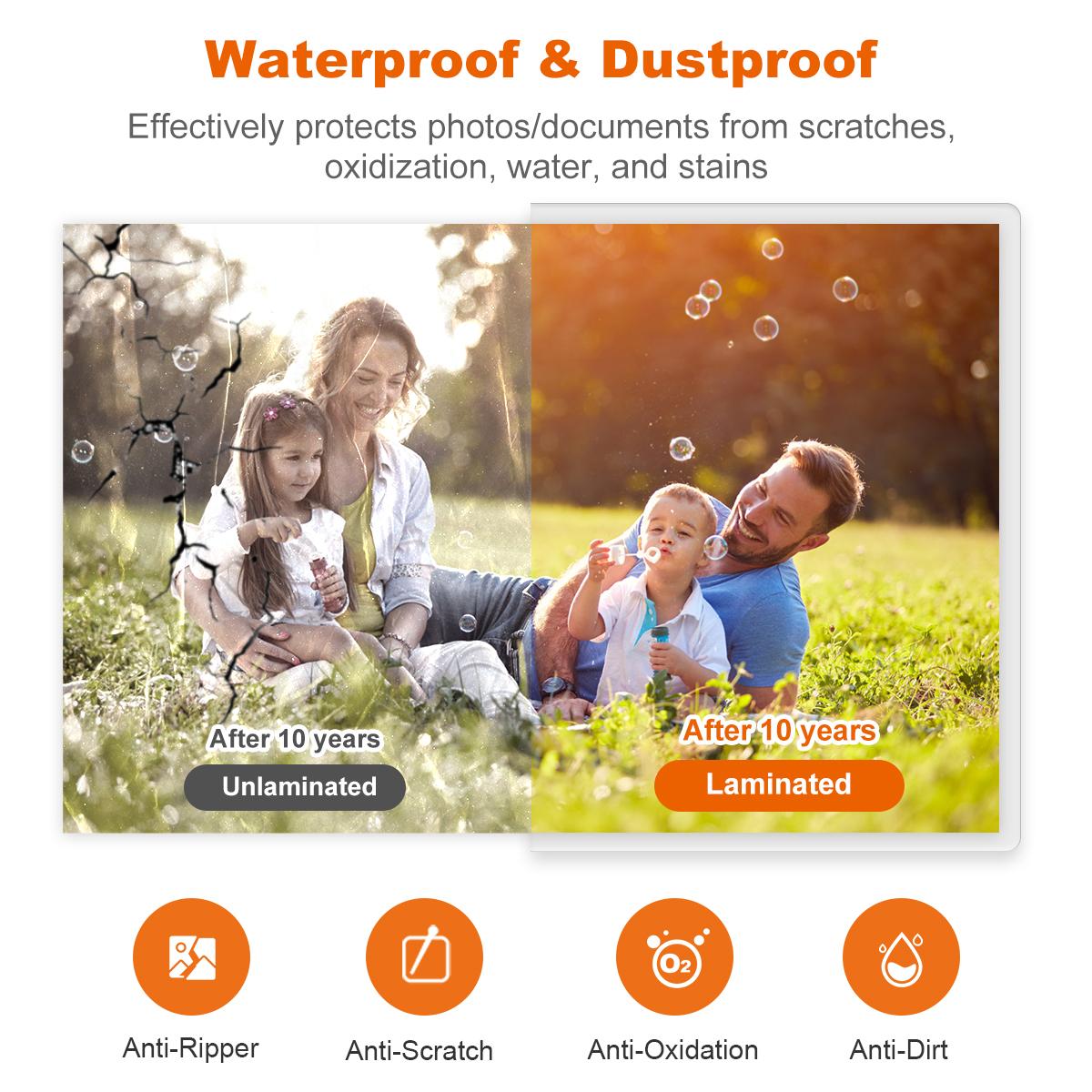 Laminator, 9 Inch 4 in-1 Thermal Laminator Machine Never Jam Technology with 40 Laminting Sheets, Paper Cutter, Corner Rounder for Home Office School Business