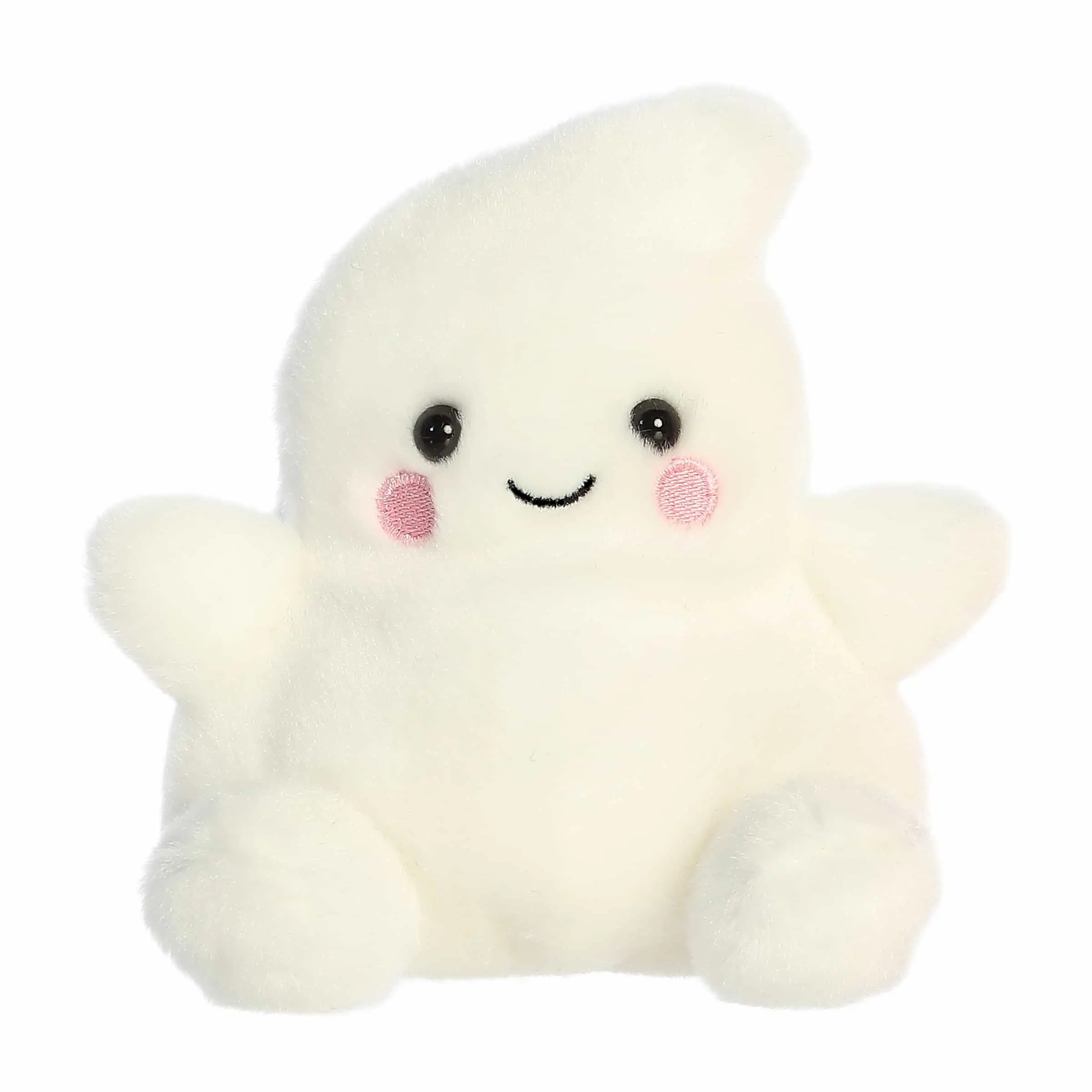 Palm Pals Spooky Tricks Ghost 5 inch White Mini Soft Plush Collectable Stuffed Animal