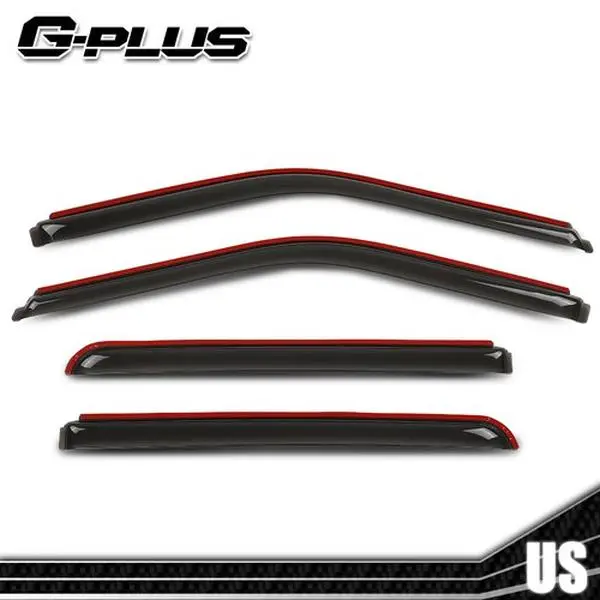 Fit For 15-24 Ford F-150 Super Crew Cab In Channel Window Vent Visor Rain Guards