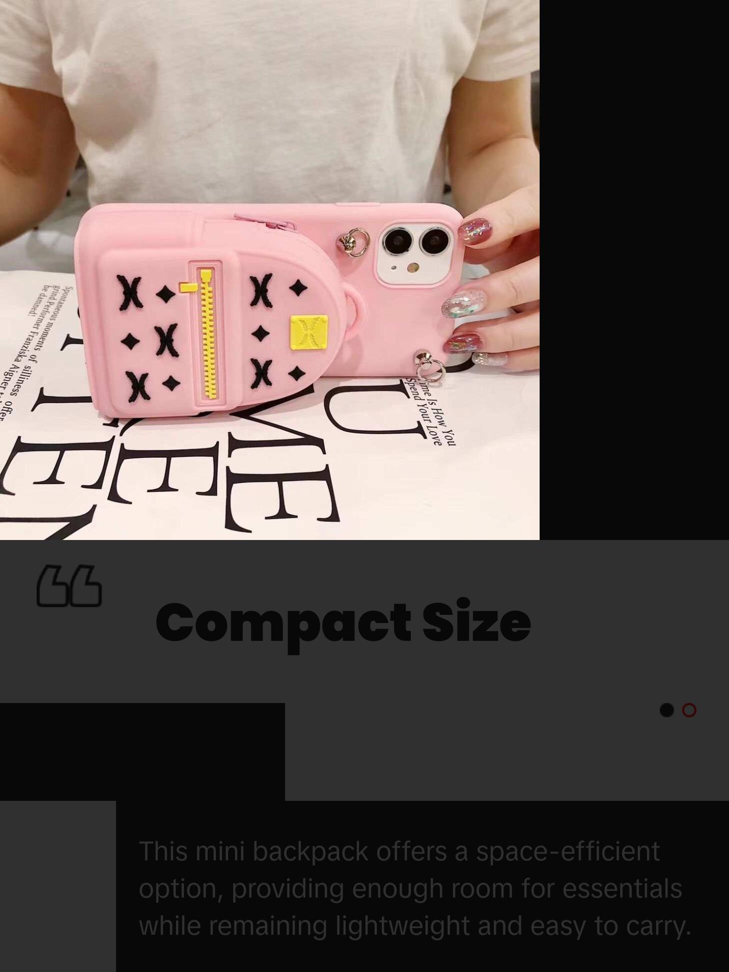 Case with mini backpack