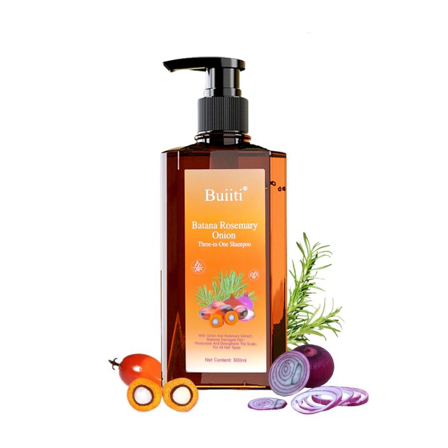 【Buy 1 Get 1 Free】Buiiti Batana Rosemary & Onion 3-in-1 Shampoo – For All Hair Types | Nourishes, Strengthens, and Promotes Natural Hair Growth | Thickening & Comforting Haircare