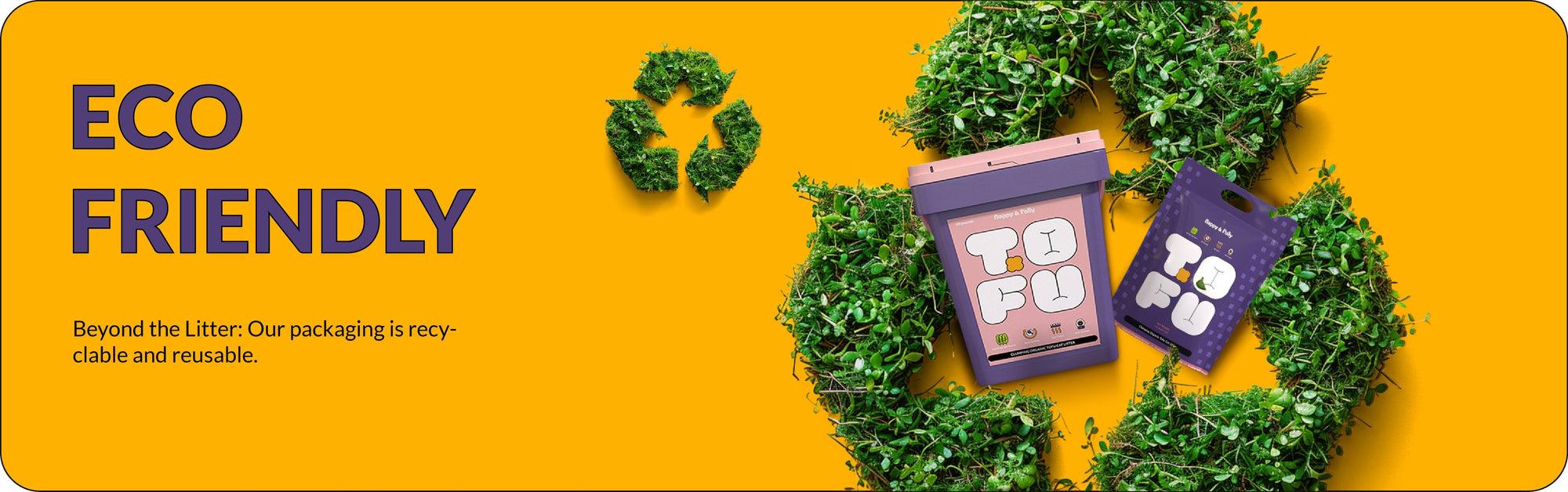 Tofu Cat Litter-Clumping, 100% Natural, Flushable, Dust-Free, Odor Control, Low Tracking, Not Suitable for Automatic Litter Boxes Clean