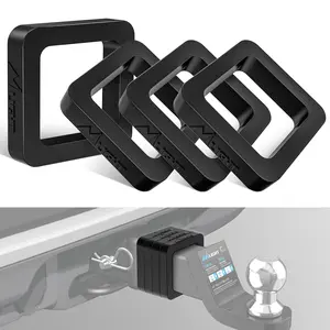 Nilight 2.5Inch Hitch Receiver Silencer Pads (4 Pack) - Red - Universal Fit for Trailer Hitches Boating Accessories