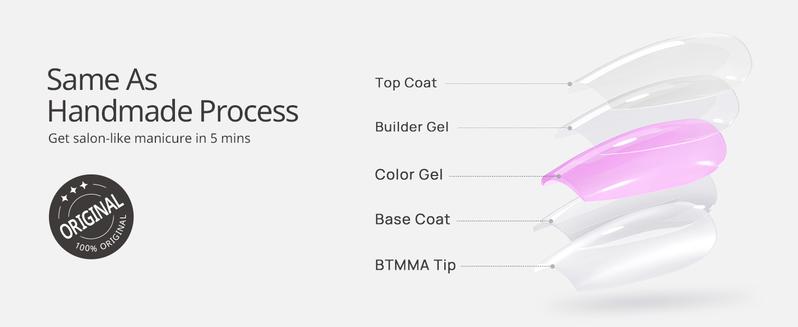 BTArtbox French Tip Press On Nails - Gingerbread Joy, 3D Short Almond Christmas Press On Nails with Glue and Adhesive Tabs for Women in 16 Sizes - 32 Soft Gel