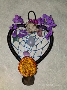 Brown heart dreamcatcher