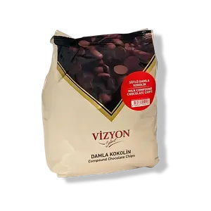 Vizyon Select Compound Milk Chocolate Chips - 2.2 lbs - Baking