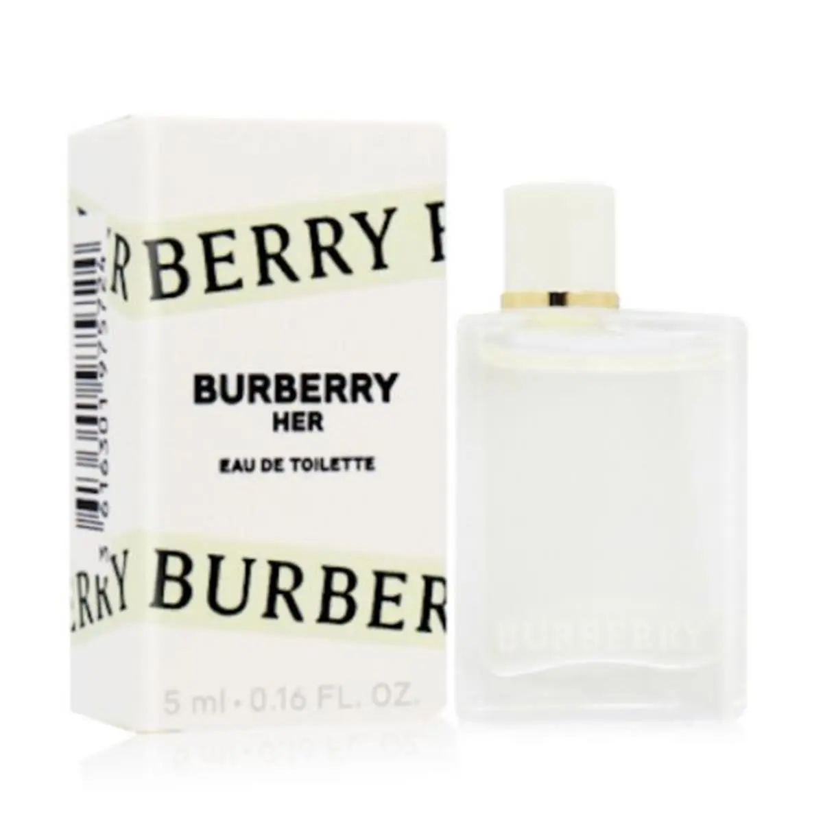 BURBERRY Her Eau de Toilette - Mini Size Women's Fragrance (0.16 oz), Berry-Fruity Scent with Raspberry, Blackcurrant, Amber & Oakmoss Notes, Beauty Perfume for Females