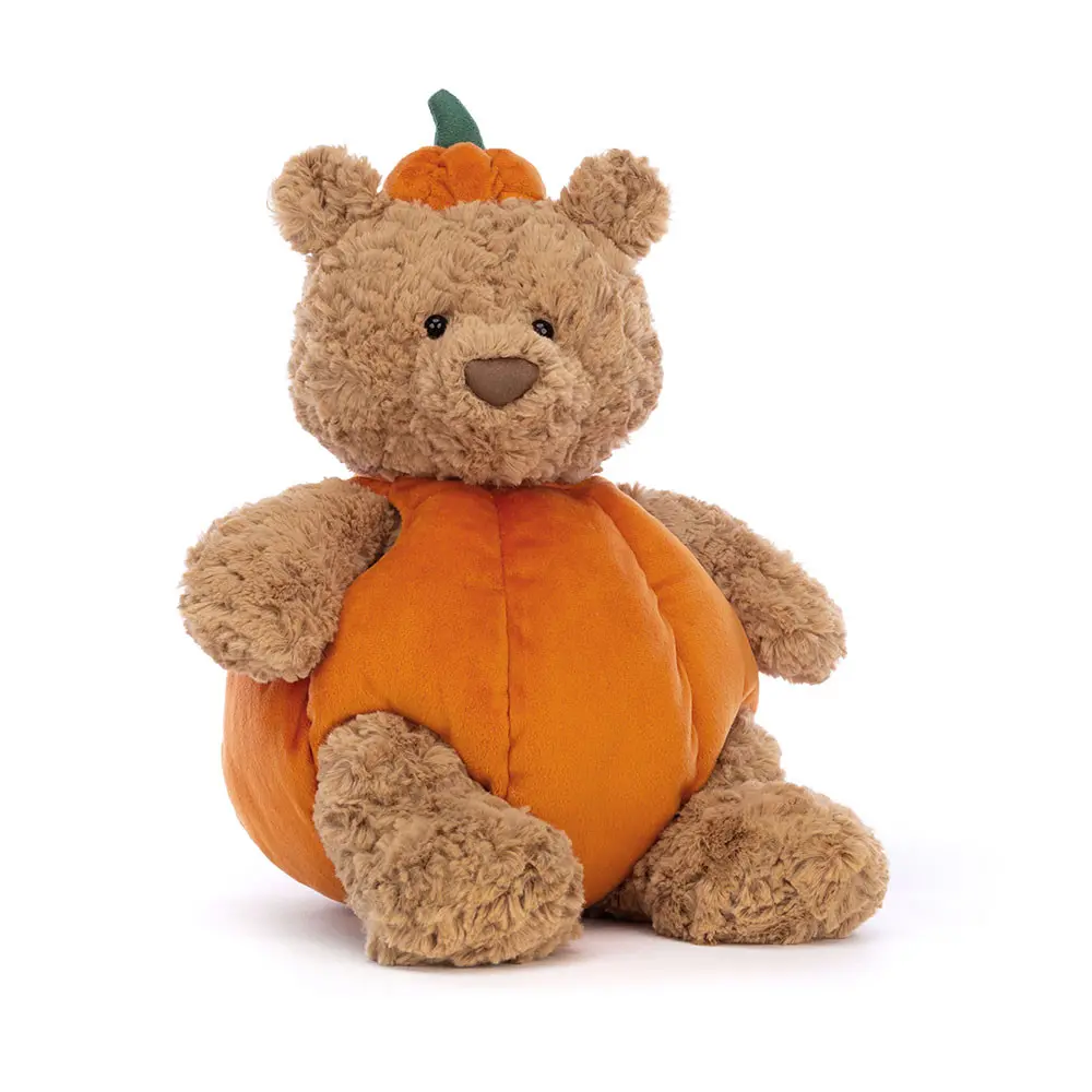 JellyCat Bartholomew Bear Pumpkin Plush Soft Stuffed Animal Autumn Gift