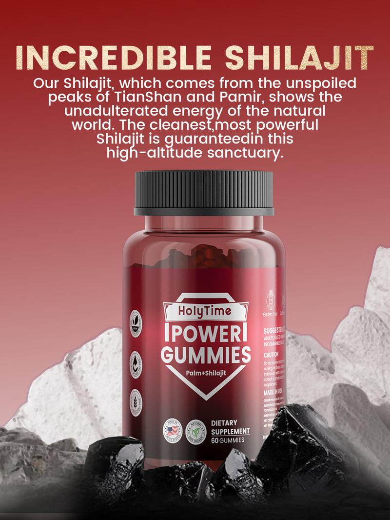 HolyTime Shilajit Gummies 4000 mg | Black Friday & Cyber Monday BFCM Deal | Limited Edition|5-Bottle|Made in USA