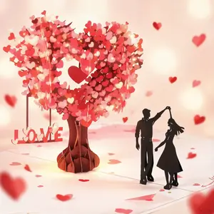 3D Pop-Up Anniversary Card with Heart Tree Design – White Valentine's Day and Wedding Greeting Card for Wife, Husband, or Couple | Perfect 6x8 inch Romantic Gift for Anniversaries and Birthdays. A unique surprise for your loved one.