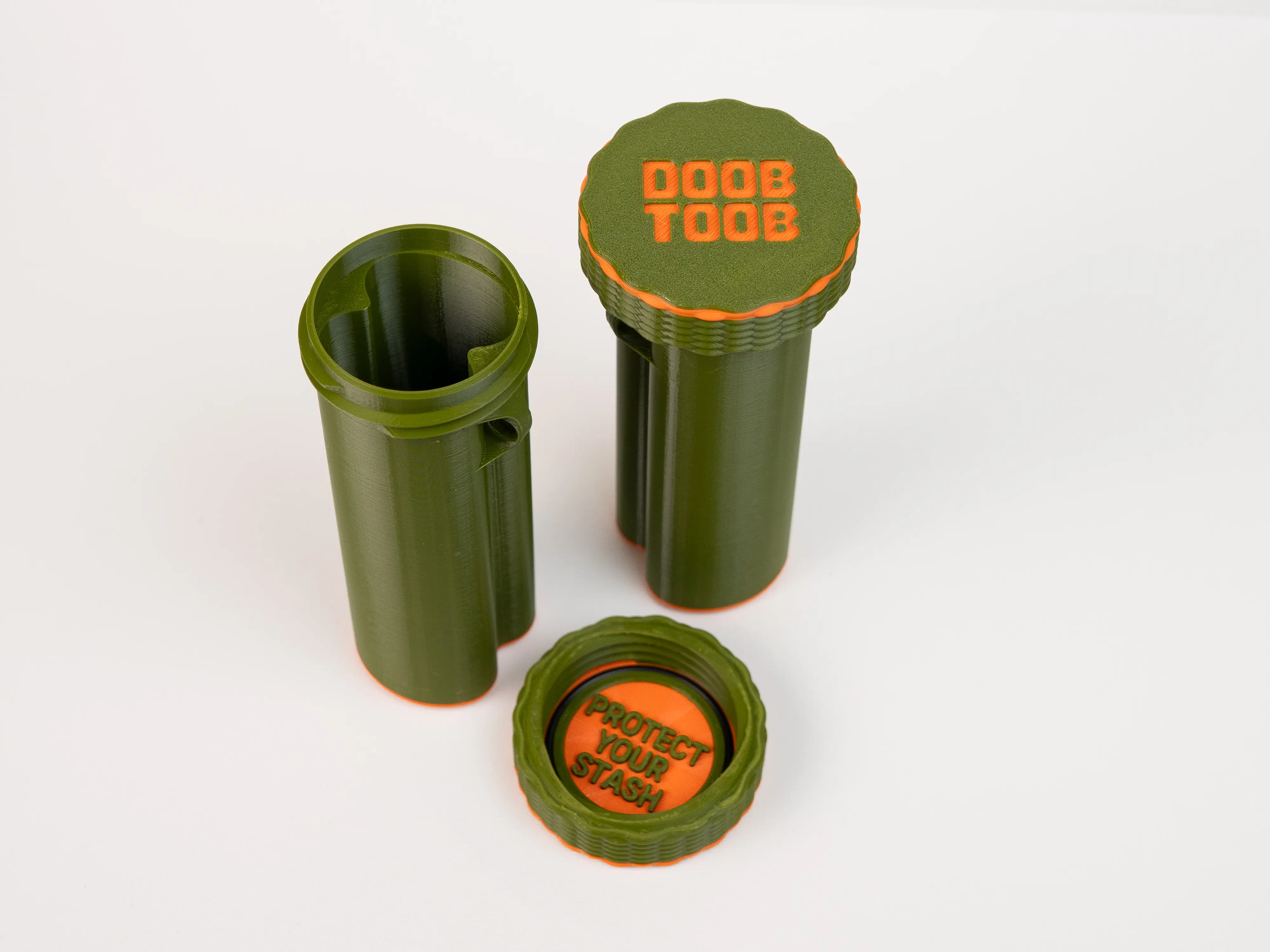 Doob Toob Plastic Cylindrical Round Half Oz Smellproof Waterproof Stash Preserving Container, Kitchen Storage Gadget