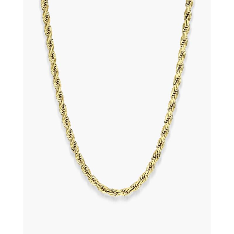 JAXXON Rope Chain 3mm Gold - Waterproof - Box Clasp