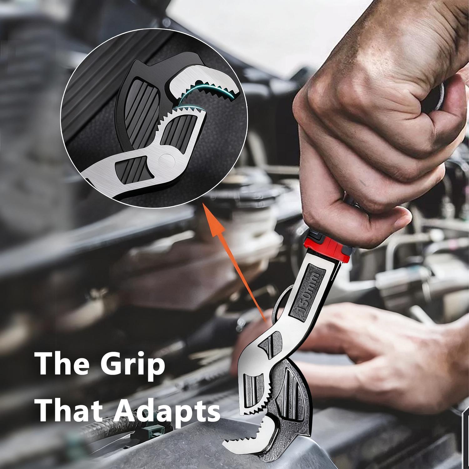 Multifunctional Self-locking Wrench,Automatic Size Adjustment Self-locking Wrench,Quick Opening Heavy Duty Wrench For Car, Bicycle, Plumbing Repairs Multifunctional Self-locking Wrench,Automatic Size Adjustment Self-locking Wrench,Quick Opening Heavy Duty Wrench For Car, Bicycle, Plumbing Repairs