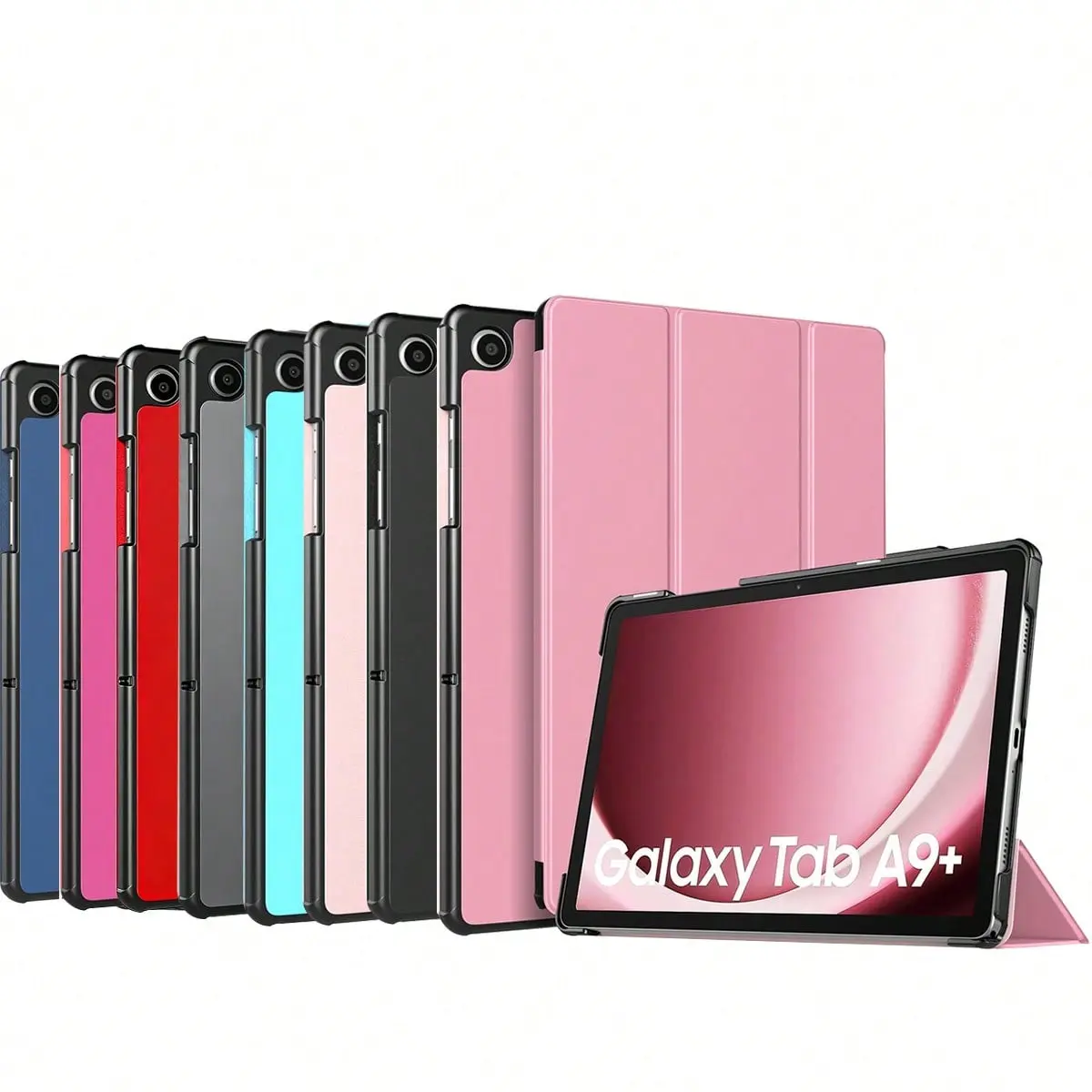 Case for Galaxy Tab A9+/A9 Plus 11 Inch 2023, Slim Lightweight Stand Hard Back Shell Protective Cover for Galaxy Tab A9+ Tablet X210/X216/X218, Auto Wake/Sleep, Tablet Casing, Tablet Accessories