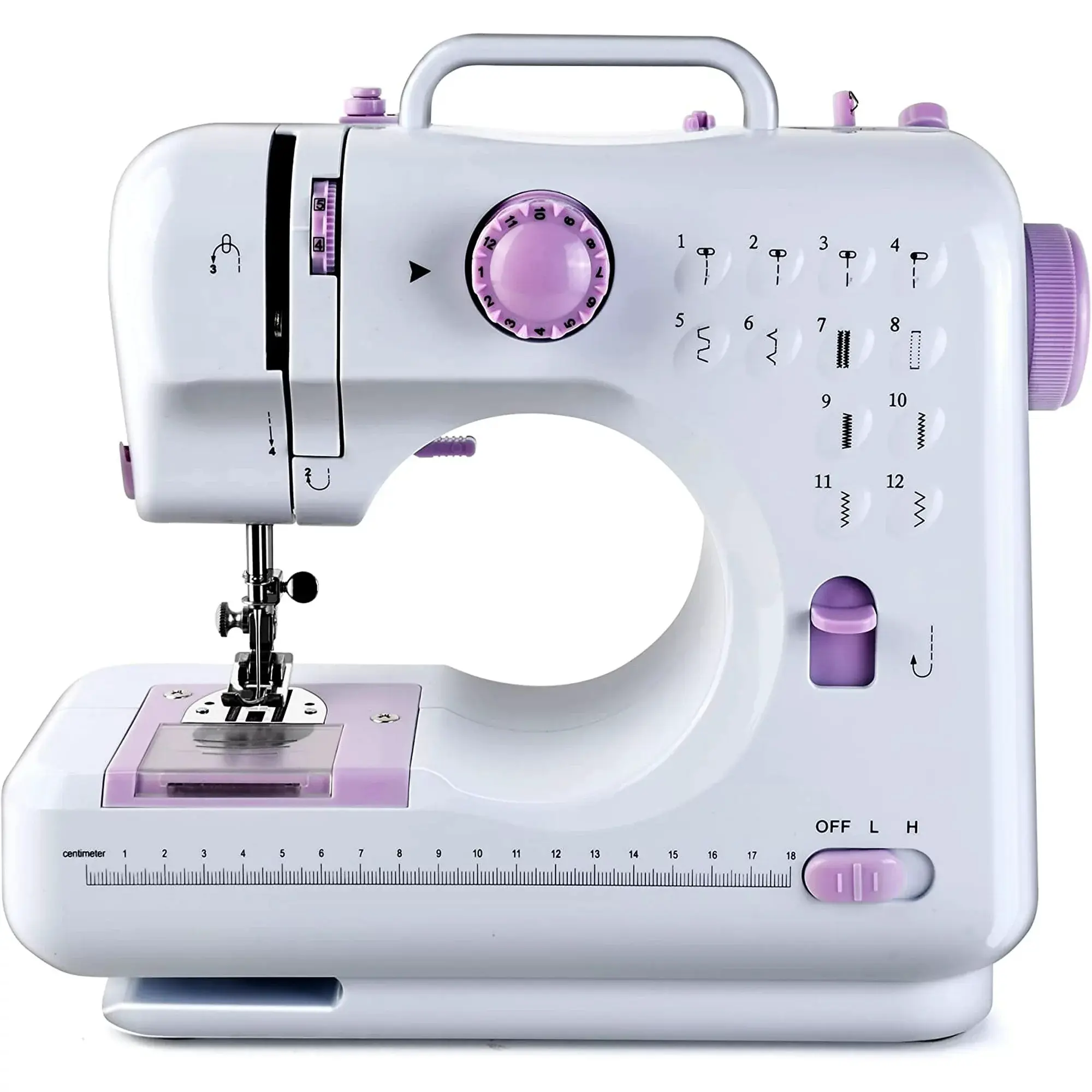 Portable Sewing Machine， Mini Portable Sewing Machine, Basic Sewing Machine With Foot Pedal, Adjustable Two-Speed Mini Repair Machine, Durable Beginner Sewing Machine, Double-Thread Electric Punch Needle Machine For Beginners
