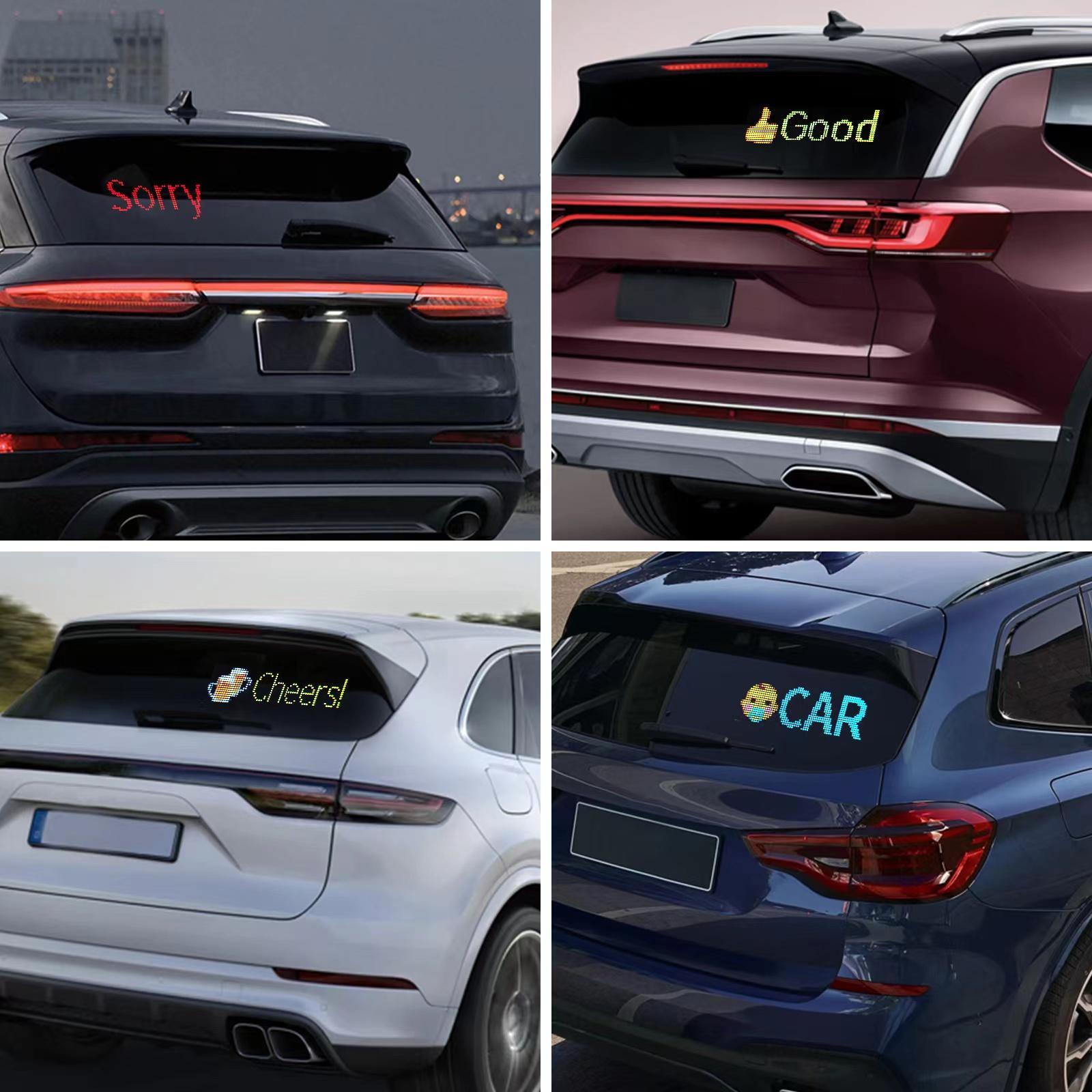 COOL LED SCREEN for Car, Programmable Flexible LED Matrix Panel ...