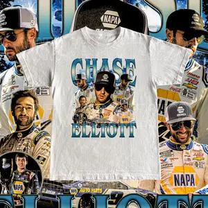 [Sale up to 50%] [Free Ship] Vintage Chase Elliott Shirt - Adult Vintage High Quality Tee Nascar Gift