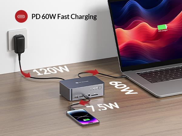 AV Access iDock C10 Dual Monitor KVM Switch Docking Station for Laptop & Desktop, EDID & Full-Featured USB-C, 60W Charging & 1Gb Ethernet for Laptop