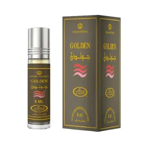 Al Rehab Golden for Unisex Concentrated Perfume Oil Rollerball, 6 Ml