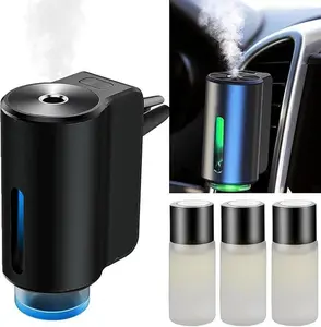 Smart Car Air Freshener Diffuser – Portable Waterless Aromatherapy Diffuser with 3×10ML Essential Oils for Car Interior