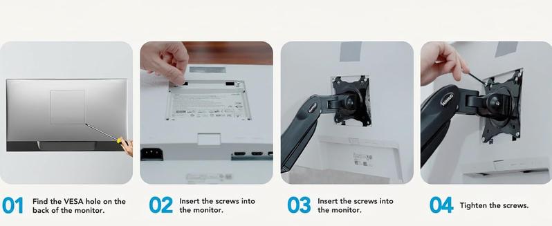 HUANUO Dual Monitor Arm Adjustable Gas Spring Monitor mount for Gaming and Home Office Setups, Monitor Arm hold up to 30" with 19.8 lbs Max Weight and C-Clamp or Grommet Hole Mounting HUANUO Dual Monitor Arm Adjustable Gas Spring Monitor mount for Gaming and Home Office Setups, Monitor Arm hold up to 30" with 19.8 lbs Max Weight and C-Clamp or Grommet Hole Mounting