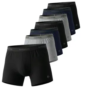 ANDROS The Foundation Brief - Seven Set Men's Performance Briefs in Noir Slate & Deepsea Beige Breathable Beech Tree Fibers