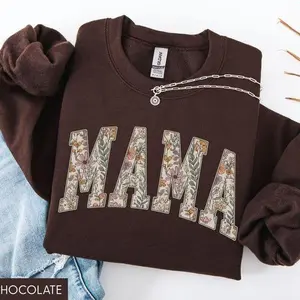 Mama Sweatshirt, Mama Sweater, Floral Mama, Mothers Day Gift, Cute Mom Sweatshirt, Trendy Mom Shirt