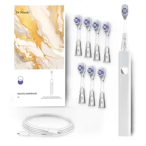 120 Days Ultra-Long Battery! 2-Pack Sonic Electric Toothbrush Set for Adults - Rechargeable, 4 Brush Heads + Travel Case & Holders