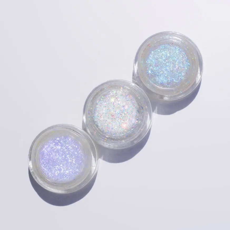 Lemonhead LA STARLITES COLLECTION – 3-Piece Illuminating Mini Glitter Gel Set | 3 Multi-color Iridescent Highlights For Eyes, Face, Lips & Body Eyeshadow Glossy Makeup Rainbow Eye Bundle