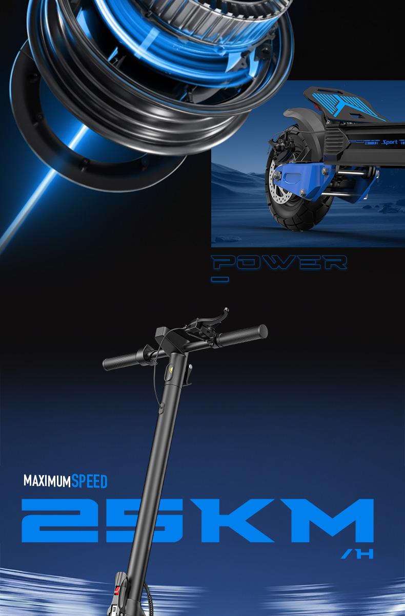 Electric Scooter with 2000W Peak Power 10-inch All-Terrain Tires LED Screen Dual Suspension System 335 lbs Load Capacity Ideal for Commuting Christmas Gift SpringStatements