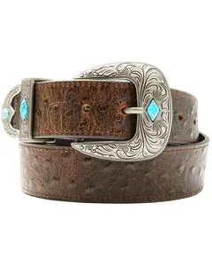 Cody James Men's Sheridan Faux Ostrich Print Leather Belt - Cjasp26bt6-Bn