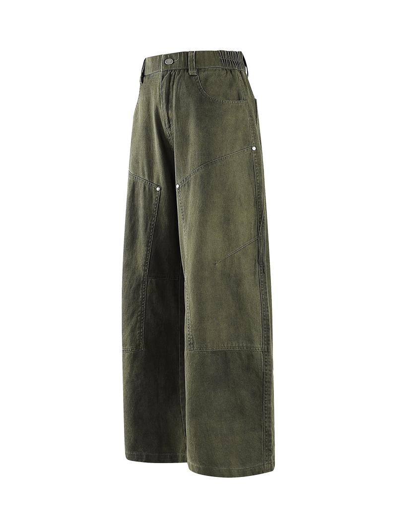 CCCMAI Men's Loose-Fit Denim Jeans, Washed Distressed Casual Long Pants with Vintage Finish, All-Season Straight Leg Jeans for Men, Menswear Trouser Streetwear CCCMAI Men's Loose-Fit Denim Jeans, Washed Distressed Casual Long Pants with Vintage Finish, All-Season Straight Leg Jeans for Men, Menswear Trouser Streetwear