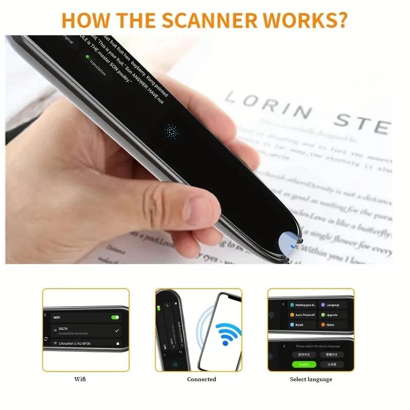 2026 Scanning Translation Pen 112 Languages Offline Online Translator Device with Text-to-Speech Instant Scan-to-Translate Dictionary Pen for Language Learning Travel Business Meetings & Dyslexia Support