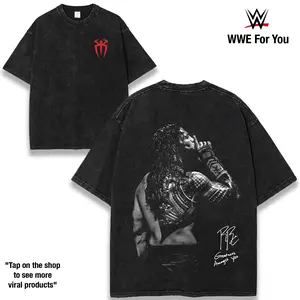 WWE Roman Reigns v8 Washed Cotton Oversized T-Shirt, Tank Top, Hoodies– Wrestling Inspired Graphic Tee, Premium Graphic T-Shirts Seamless Top Fabric Menswear shirts men